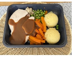 Protein Turkey and Ham Dinner €6.00