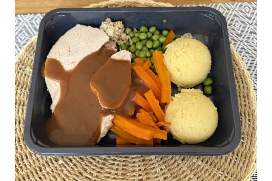 Protein Turkey and Ham Dinner €6.00